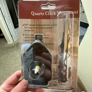 Quartz Clock Movement Kit with Black Hands